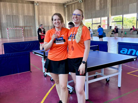 🏆Rocca al Mare Lauatenniseklubi treener Marion Saarma võitis koos Mari Hindoviga European Company Sports Gamesil pronksmedali 🥉