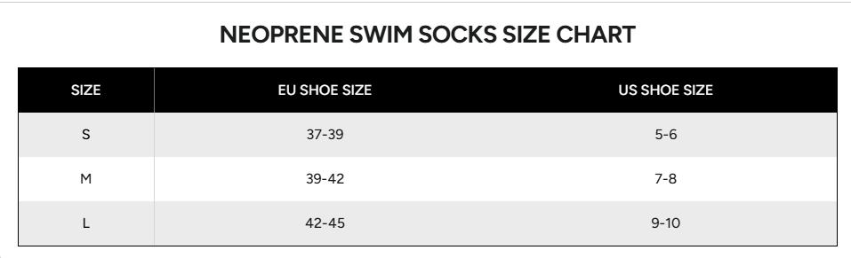 Thumbnail: Sumarpo swim socks sizes