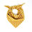 Thumbnail: Light pink/mustard stripe  Lambswool neckerchief