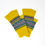 Thumbnail: Yellow Fair Isle style half finger gloves
