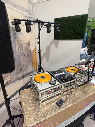 awesome dj setup for a company party ! 