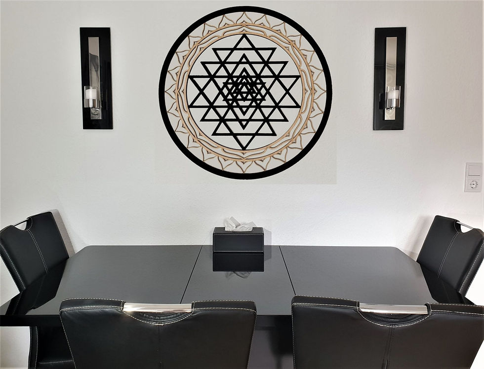 Sri Yantra Wanddeko