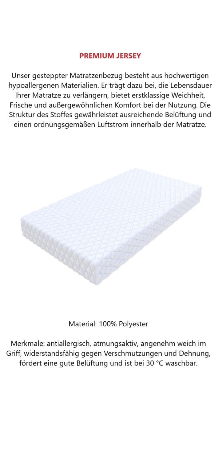 Miniaturbild: Taschenfederkern Matratze FULDA H4 160x200
