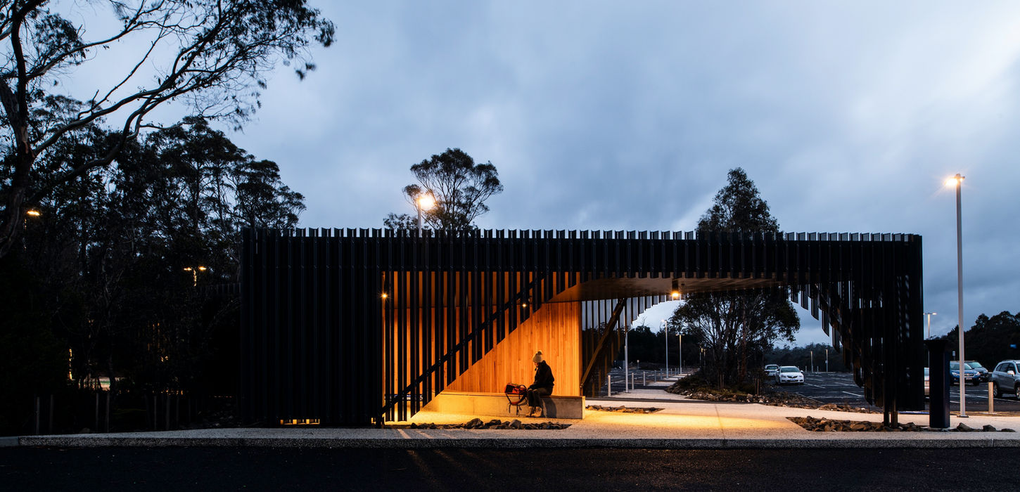 Sustainable transport hub design by Tasmanian architects,  Cradle Mountain
