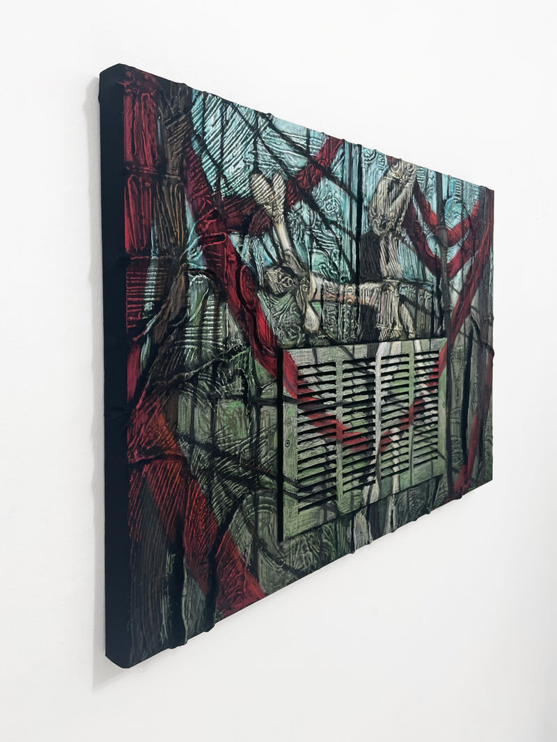 Altar with Bones and Twigs (Radical Faerie Sanctuaries, 2015), 2022, side view.jpg