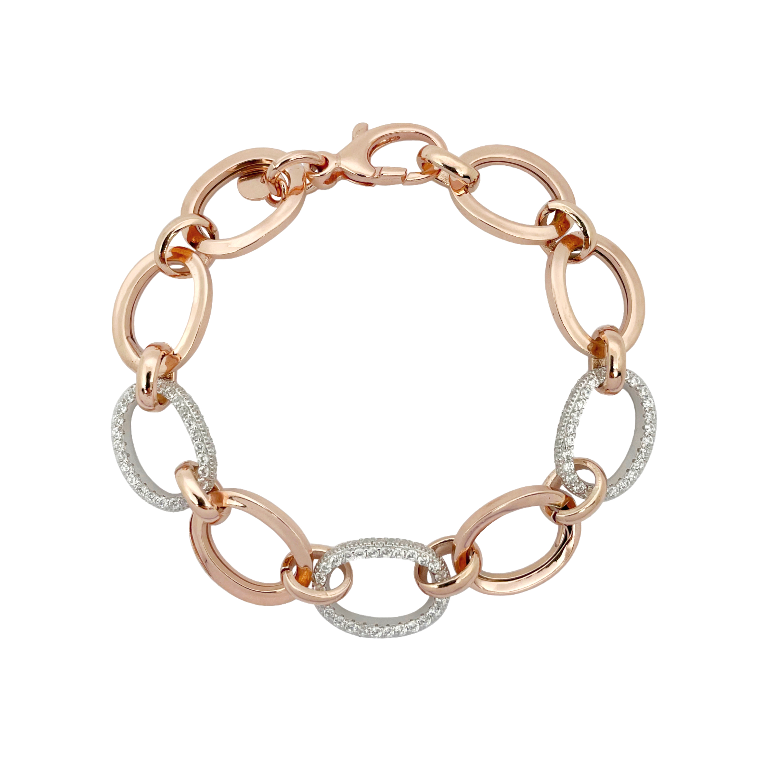 Bracciale Maglia Ovale Piatta