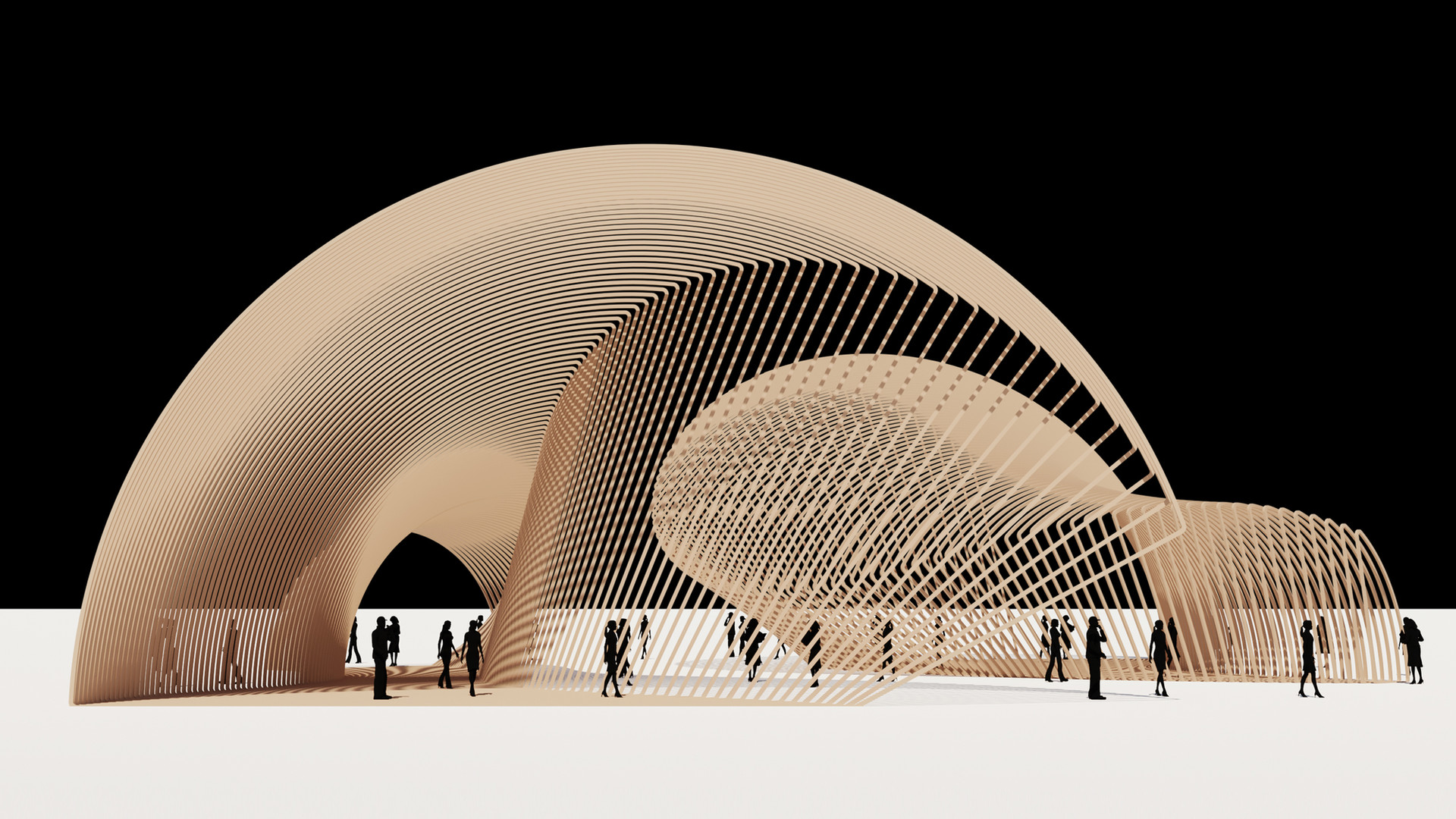 Parametric Arc Pavilion | JuneLee Architecture