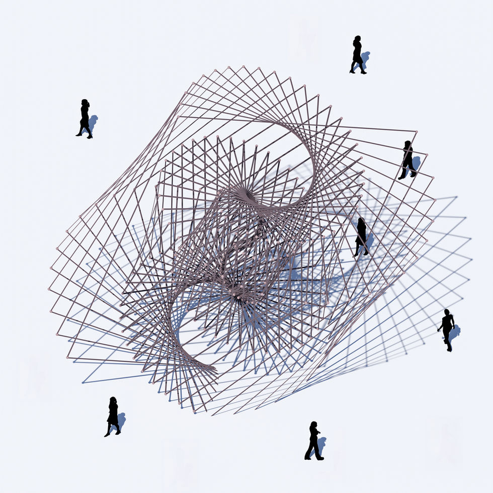 This video tutorial is about making the Spiral Frame Pavilion using Blender3D Geometry Nodes.