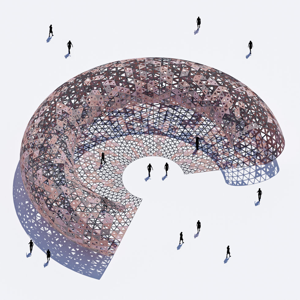 This video is a tutorial about making a Rolling Shade Pavilion in Rhino Grasshopper. 