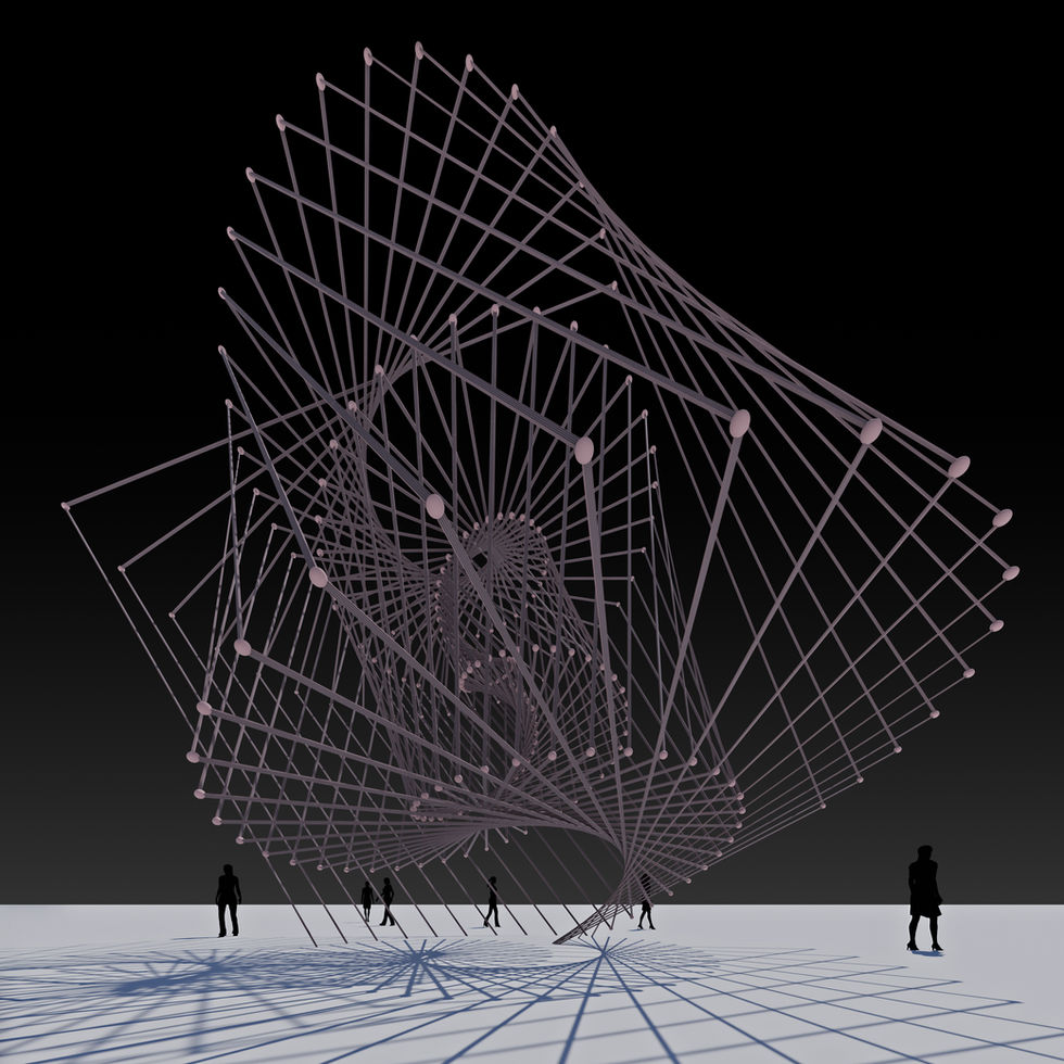 This video tutorial is about making the Spiral Frame Pavilion using Blender3D Geometry Nodes.