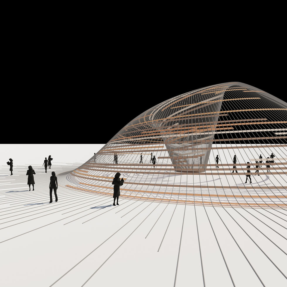 Bezier Curve Cave Pavilion