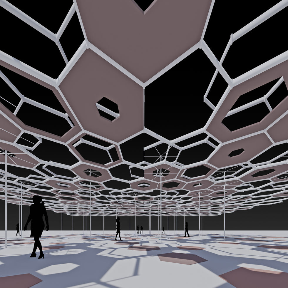 This video is a tutorial of making the Honeycomb Cloud Pavilion by using Blender3D Geometry Nodes.
