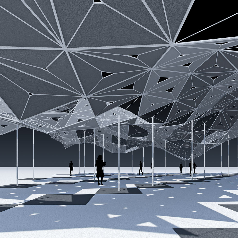 This video is a tutorial about making the Triangle Shade Pavilion using Blender3D Geometry Nodes.
