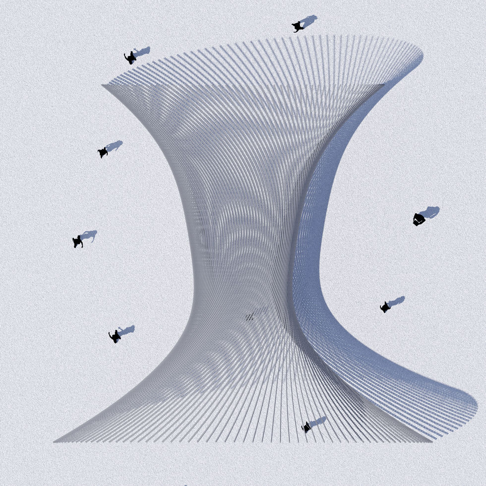 This video is a tutorial about making the Bezier Tunnel Pavilion using Blender3D Geometry Nodes.