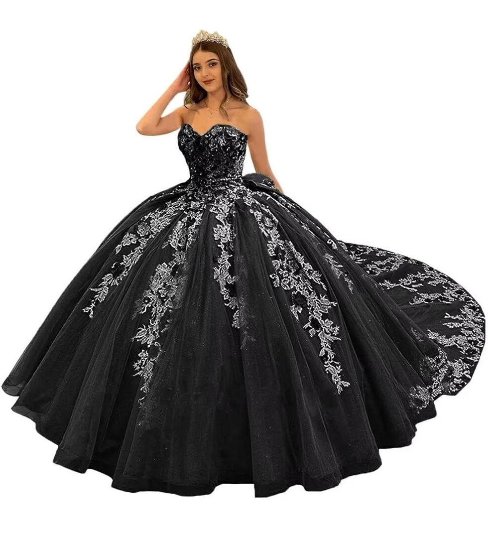 Thumbnail: Black mix of princess styles gowns