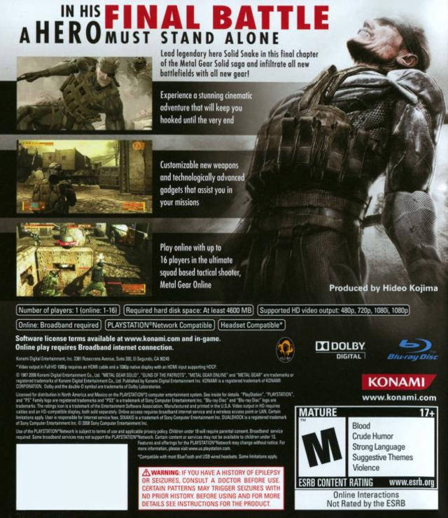 Thumbnail: Metal Gear Solid 4 Guns of the Patriots