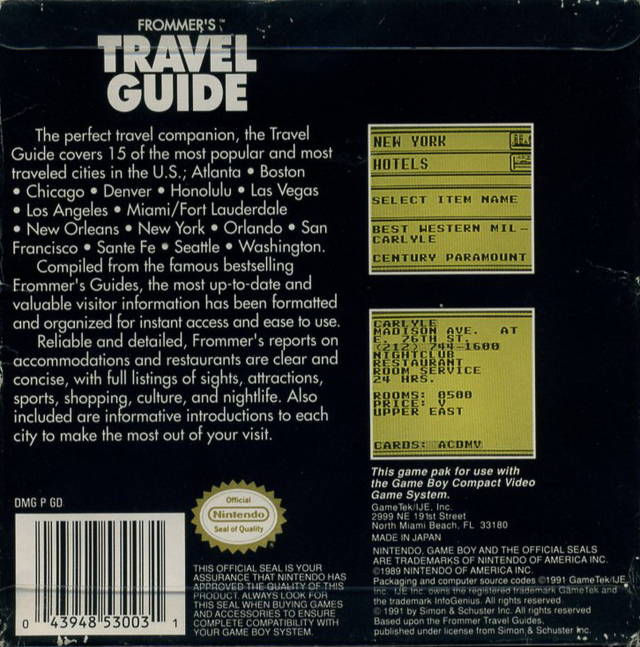 Thumbnail: InfoGenius Productivity Pak: Frommer's Travel Guide