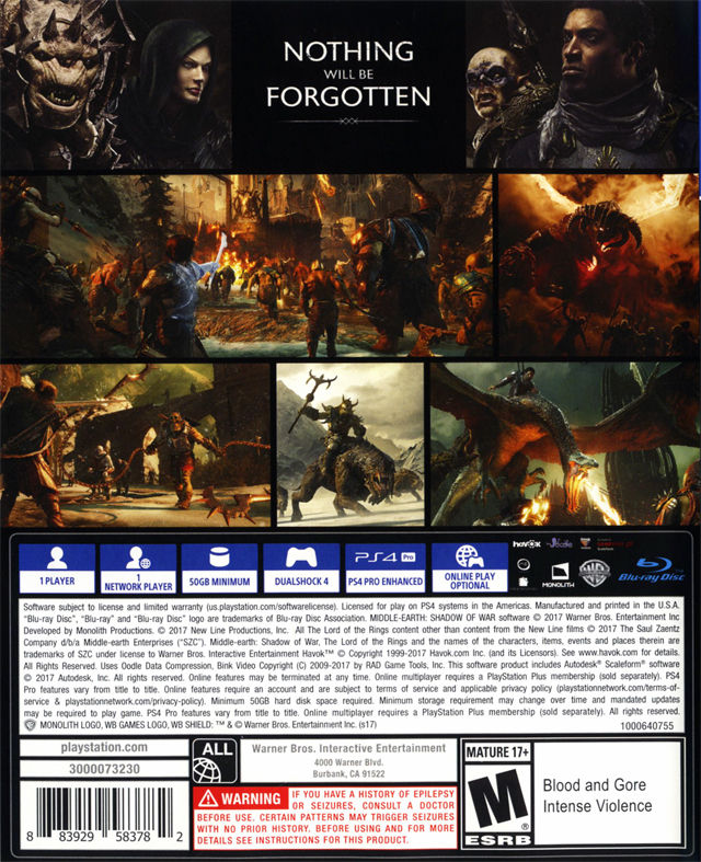 Thumbnail: Middle Earth: Shadow of War