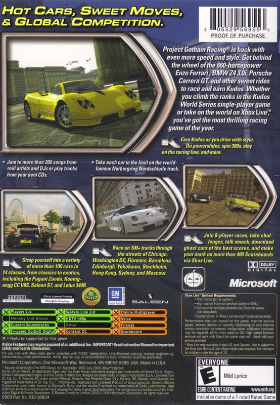 Thumbnail: Project Gotham Racing 2