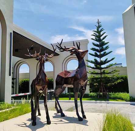 โครงการ เดอะ เมเธียส กัลปพฤกษ์ – กาญจนาภิเษก รูปปั้นกวางไฟเบอร์กลาส