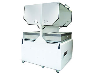 High airflow fume extraction system for reflow ovens, wave solder machines and conformal coating systems.