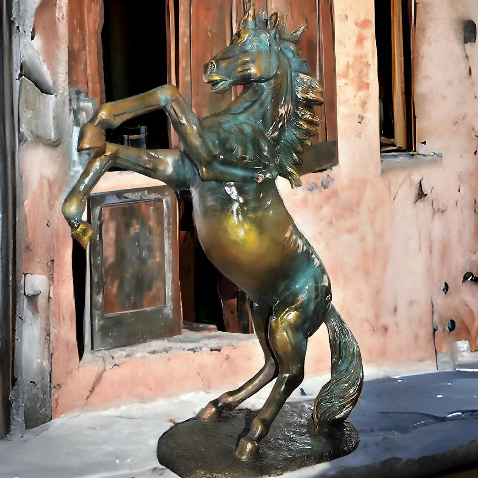 ภาพขนาดย่อ: รูปปั้นสัตว์ขนาดเท่าจริง 'ม้า' | Life size outdoor horse sculpture