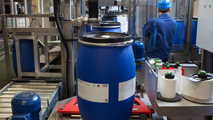 At TFL various chemical containers are labeled with Hermes C systems
