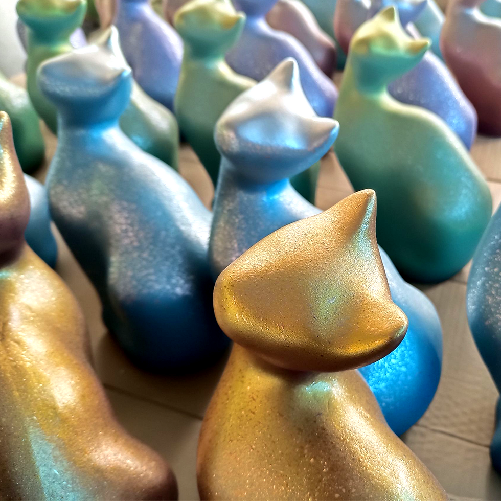 ภาพขนาดย่อ: รูปปั้นสัตว์ 'แมว' สไตล์โมเดิร์น |Animal statues 'Cat' with modern style