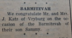 Sammy Katz Barmy