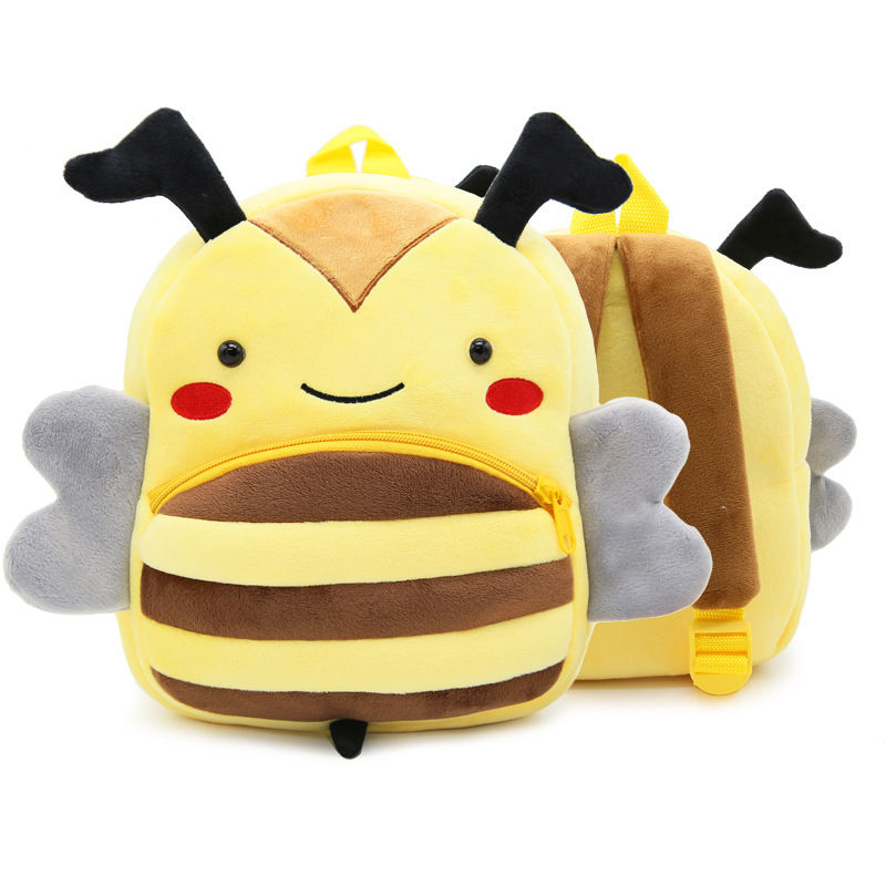 Thumbnail: Cute Cartoon School Bag Animal Plush Backpack Children Kids Backpack