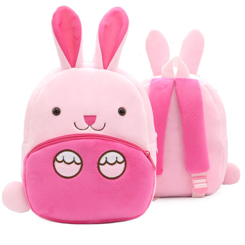 Thumbnail: Cute Cartoon School Bag Animal Plush Backpack Children Kids Backpack