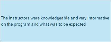 A review from a student