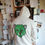 Thumbnail: Ecru met groene cheeta