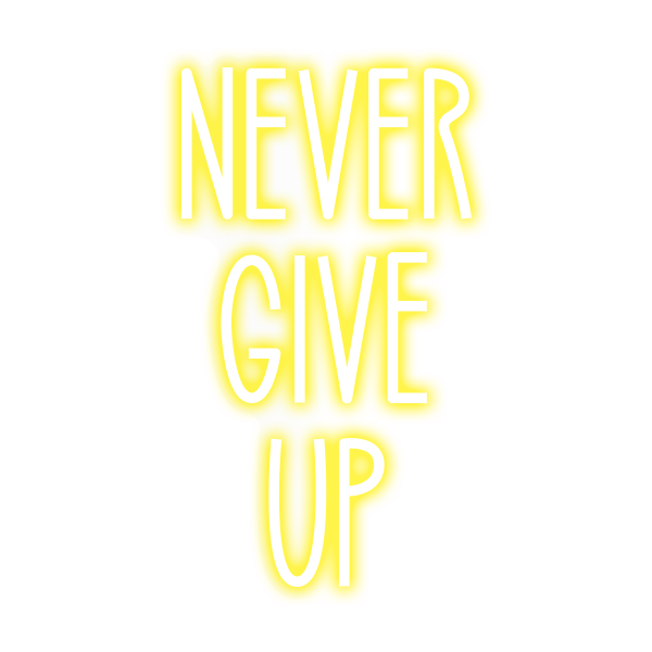 Miniatura: NEVER GIVE UP