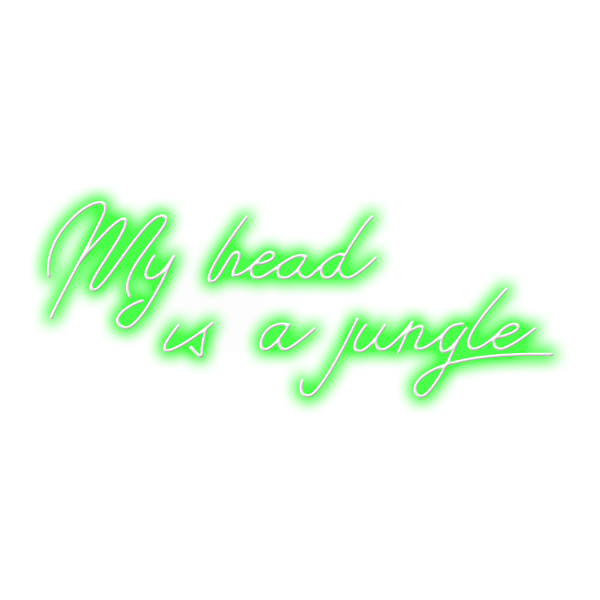 Miniatura: MY HEAD IS A JUNGLE - 100X41CM -
