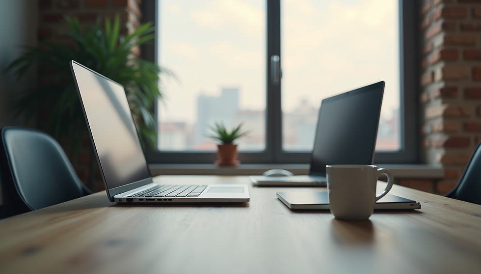 Professional workspace at The Hive virtual office in downtown Springfield, Ohio