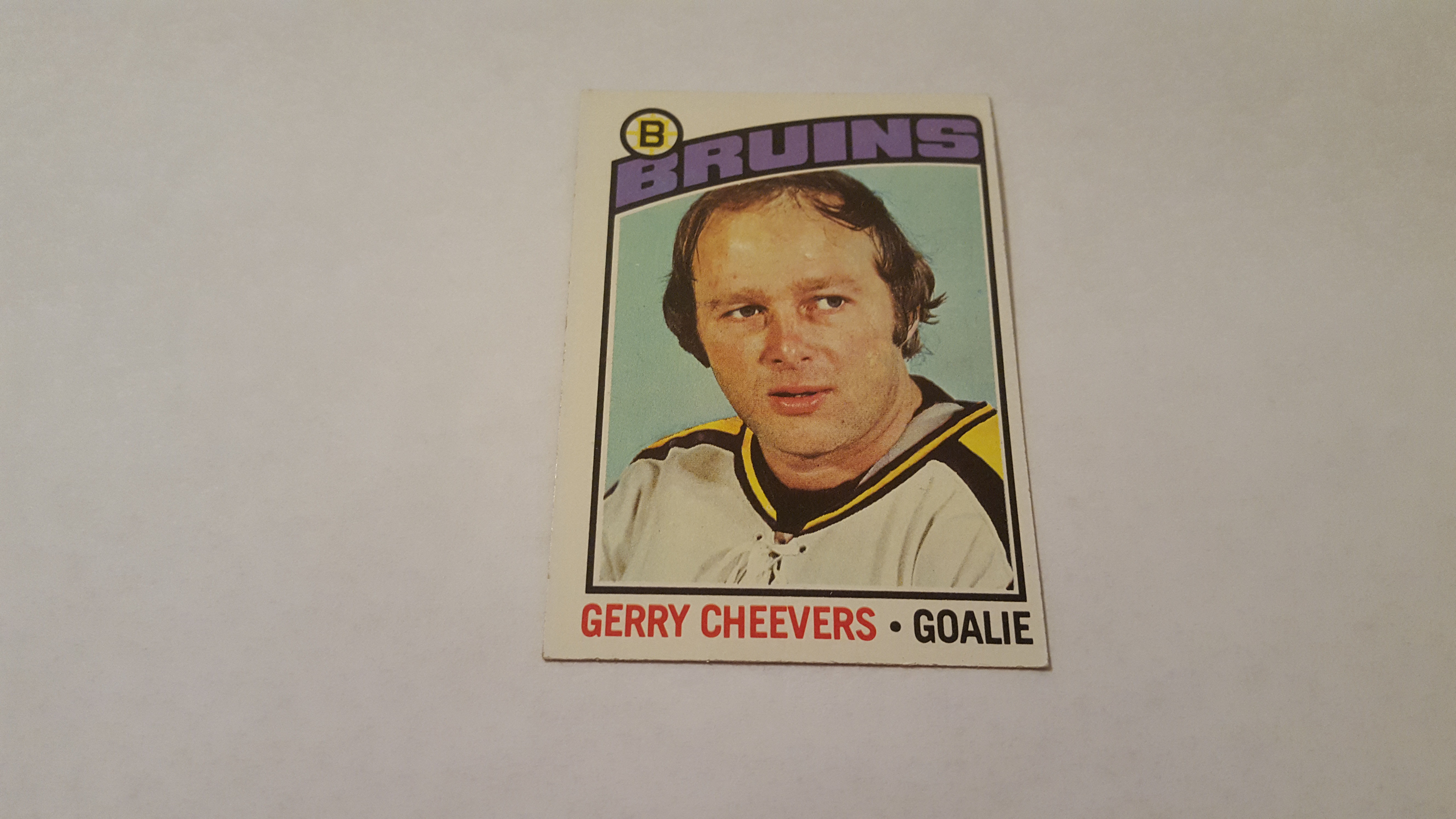 1976-77 Topps Gerry Cheevers single hockey card