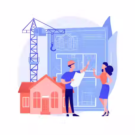 Arte vetorial Construção de Casa