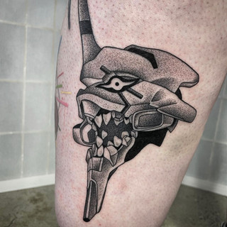 Berserk mode Eva Unit tattoo by Siarn Engels