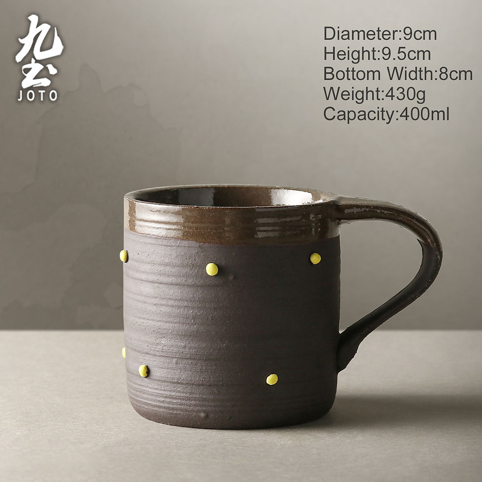 Thumbnail: JOTO Vintage Rustic Ceramic Latte Art Cups  CFR0166