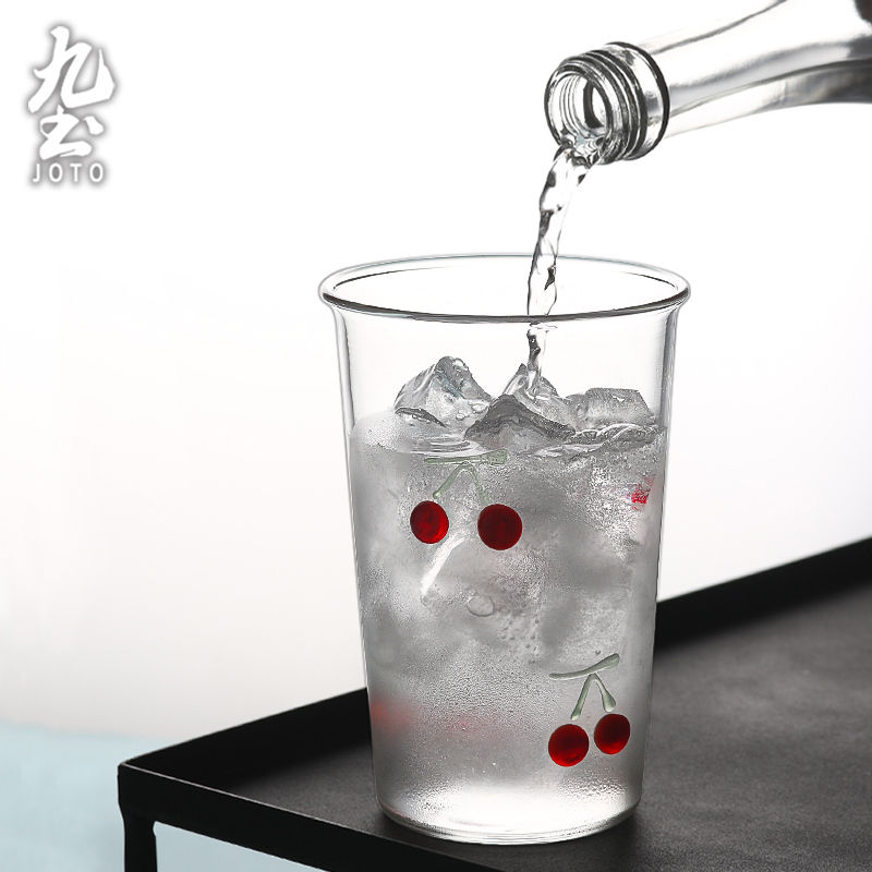Thumbnail: JOTO Cherry Design Glass Cup CUPR0610