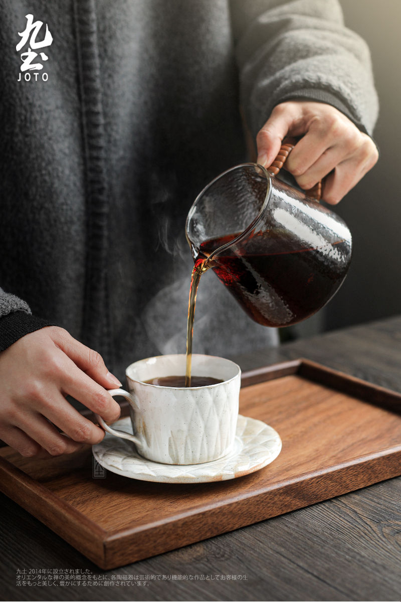 サムネイル： JOTO Handmade Coffee Cup and Saucer CFR0168