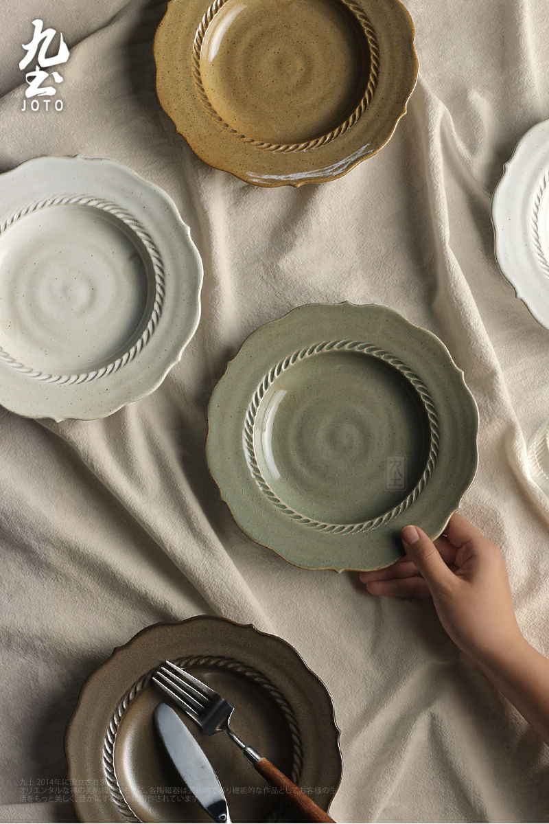 縮圖：Handmade Japanese-style Ceramic Plate CJR0635