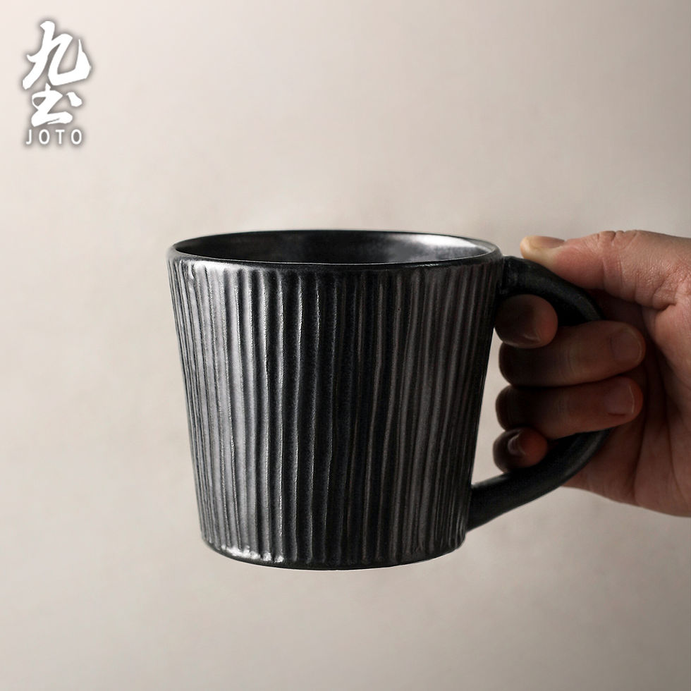 JOTO Vintage Handcrafted Rustic Ceramic Coffee Mugs CFR0167