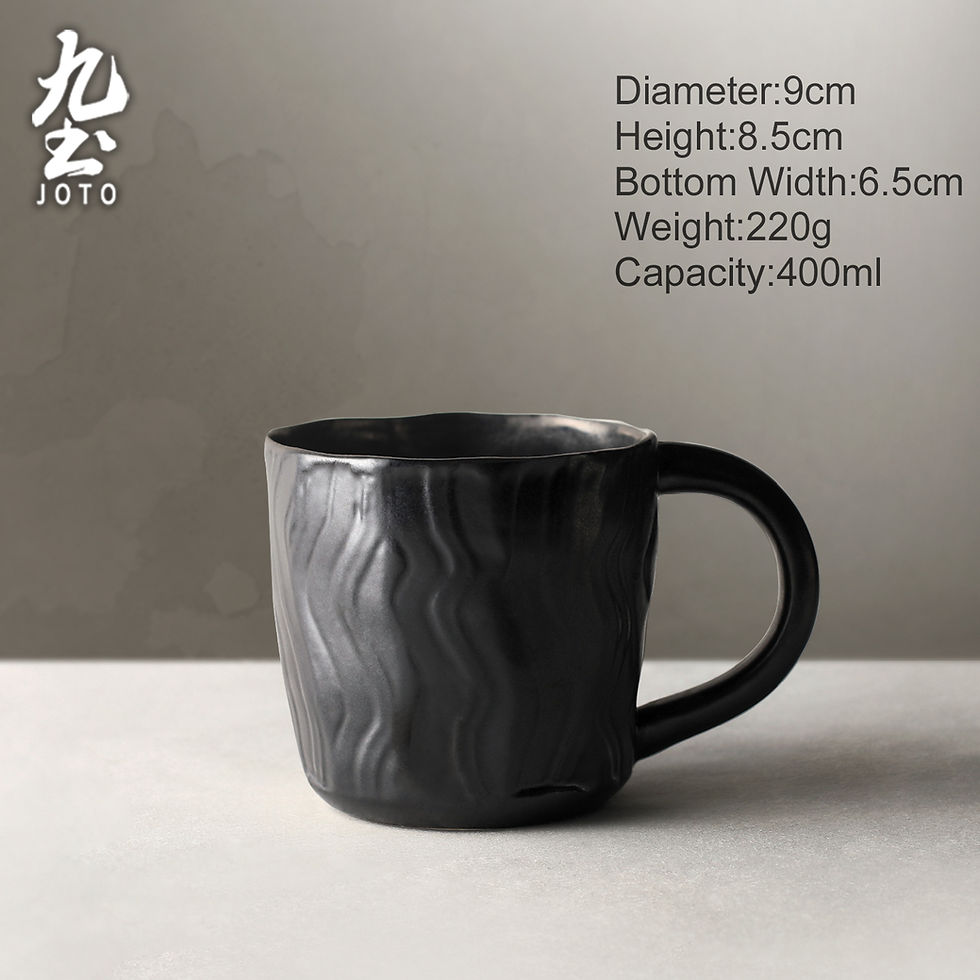 Thumbnail: JOTO Vintage Handcrafted Rustic Ceramic Coffee Mugs CFR0167