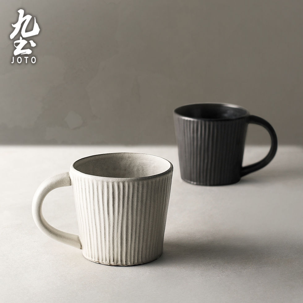 Thumbnail: JOTO Vintage Handcrafted Rustic Ceramic Coffee Mugs CFR0167