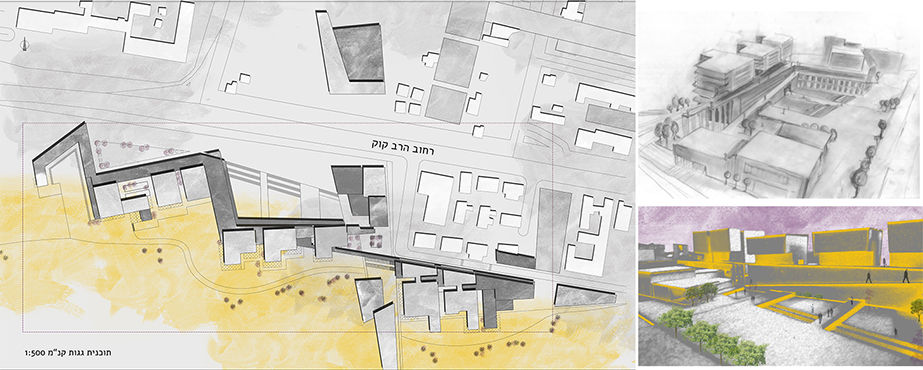 sketches and roof plan