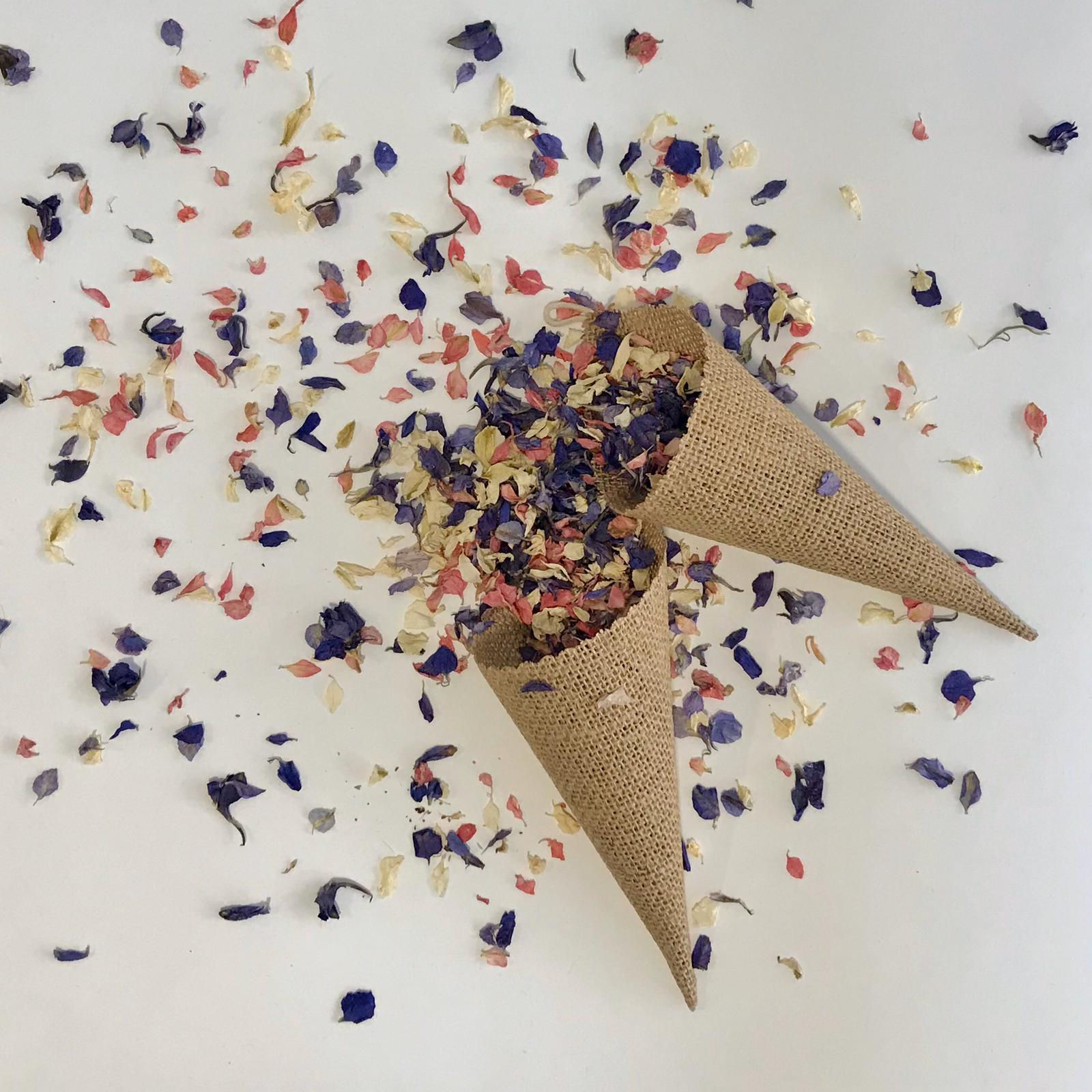 Pack de 12 conos de yute