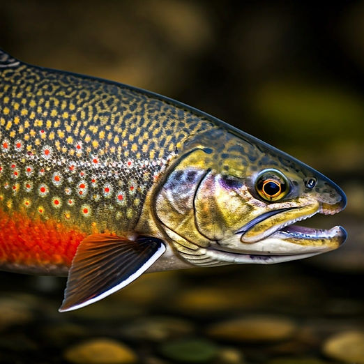 Male Brook Trout in spawning colors
