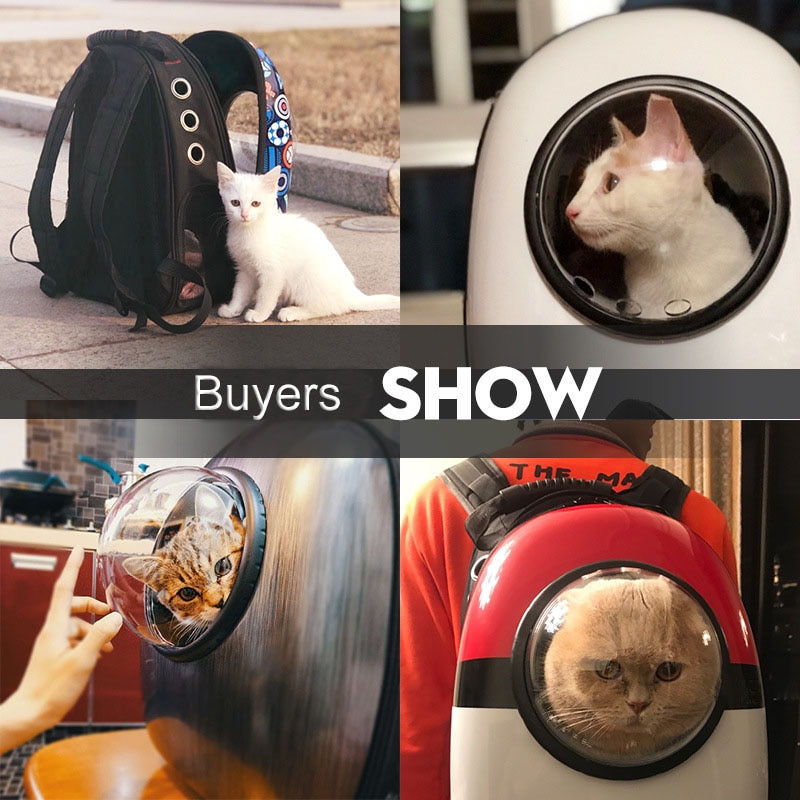 SHUANGMAO Pet Cat Carrier Travel Carrying for Kitten Double Backpack Dog 